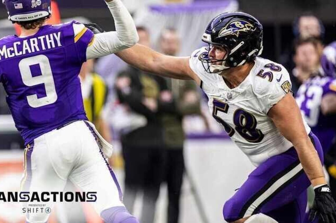 Ravens Move Defensive Lineman to 53-Man Roster