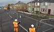  Safety works being undertaken by the Coal Authority at Saltcoats, Scotland, after former mine works cause substantial subsidence