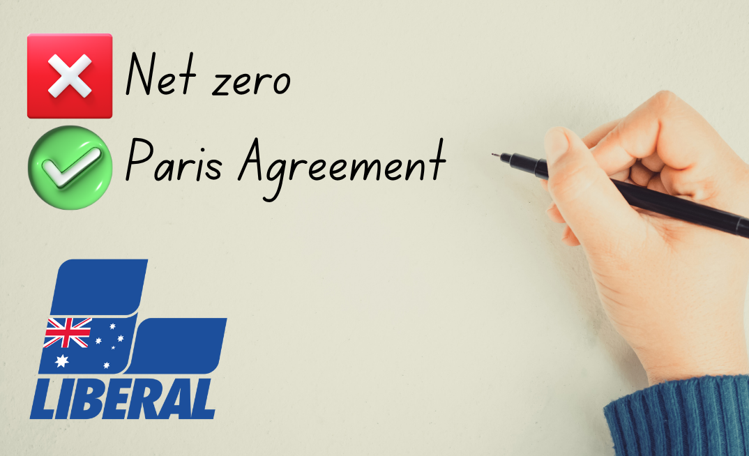 Liberal Party dumps net zero policy