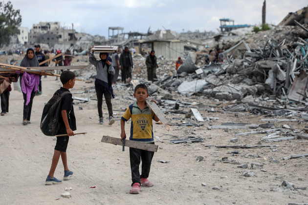 MIDEAST-GAZA-KHAN YOUNIS-CEASEFIRE