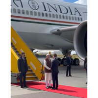 Gripen fighter jets escort PM Narendra Modi into Sweden as he lands in Gothenburg for high-stakes bilateral talks