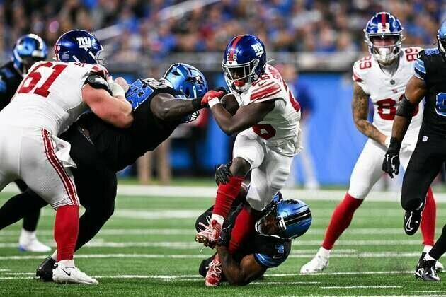 Jahmyr Gibbs' 69-yard OT TD run lifts Lions over Giants
