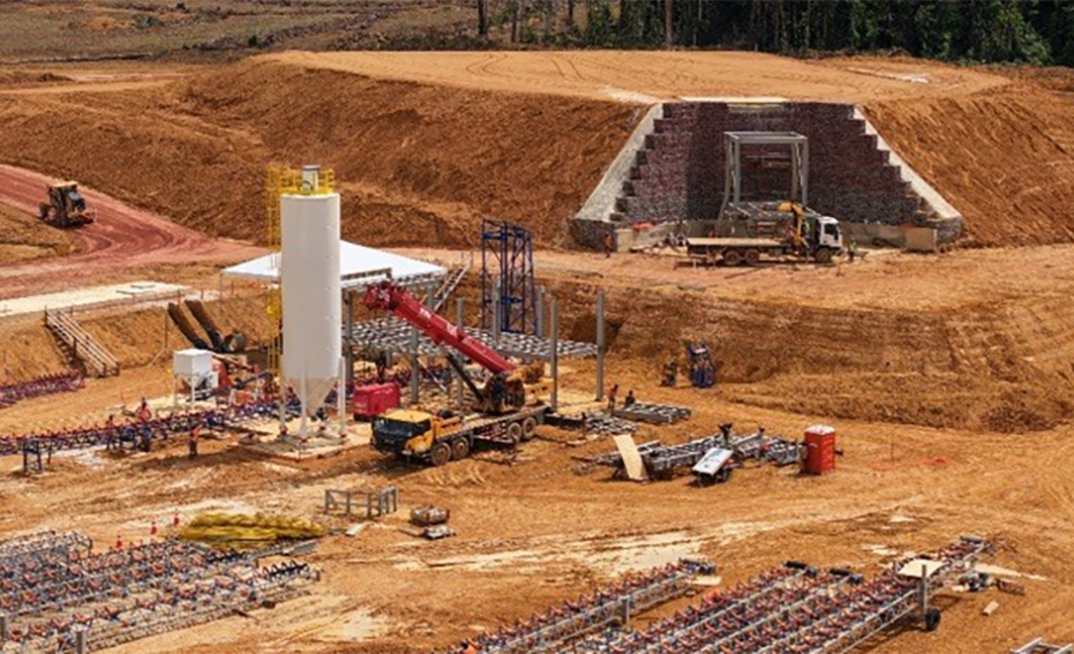 Construção do projeto de ouro Cuiú Cuiú cabral