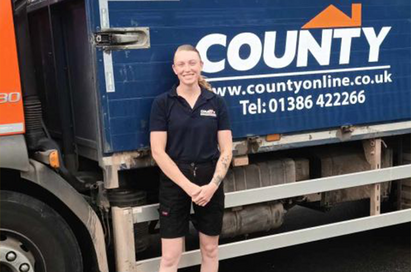 Female first for County Building Supplies 