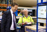 Nick Clegg visits Toolstream