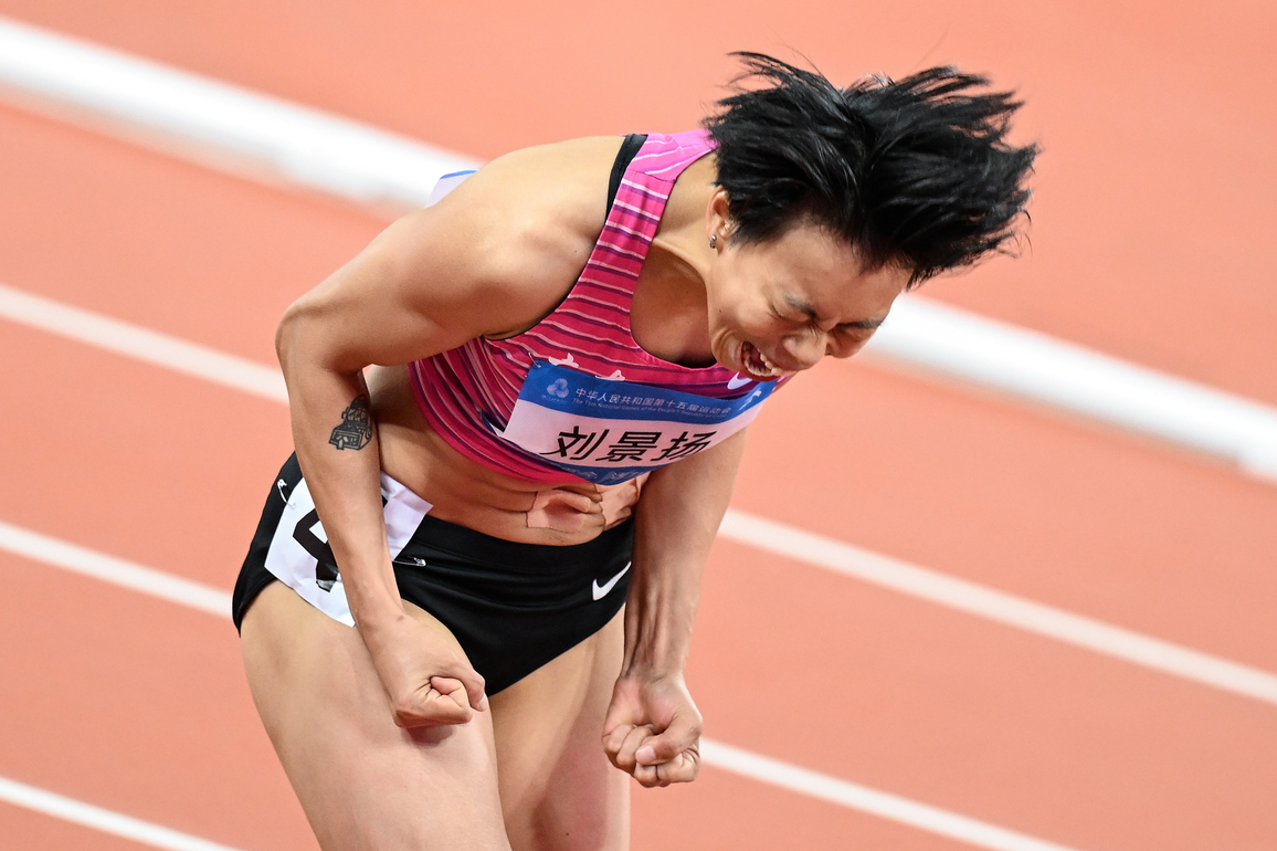 (SP)CHINA-15TH NATIONAL GAMES-ATHLETICS-WOMEN'S 100M HURDLES-FINAL (CN)