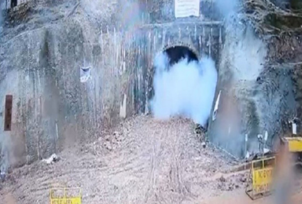 J-K: BRO conducts inaugural blast for 1.1 km Bhimber Gali tunnel on NH-144A