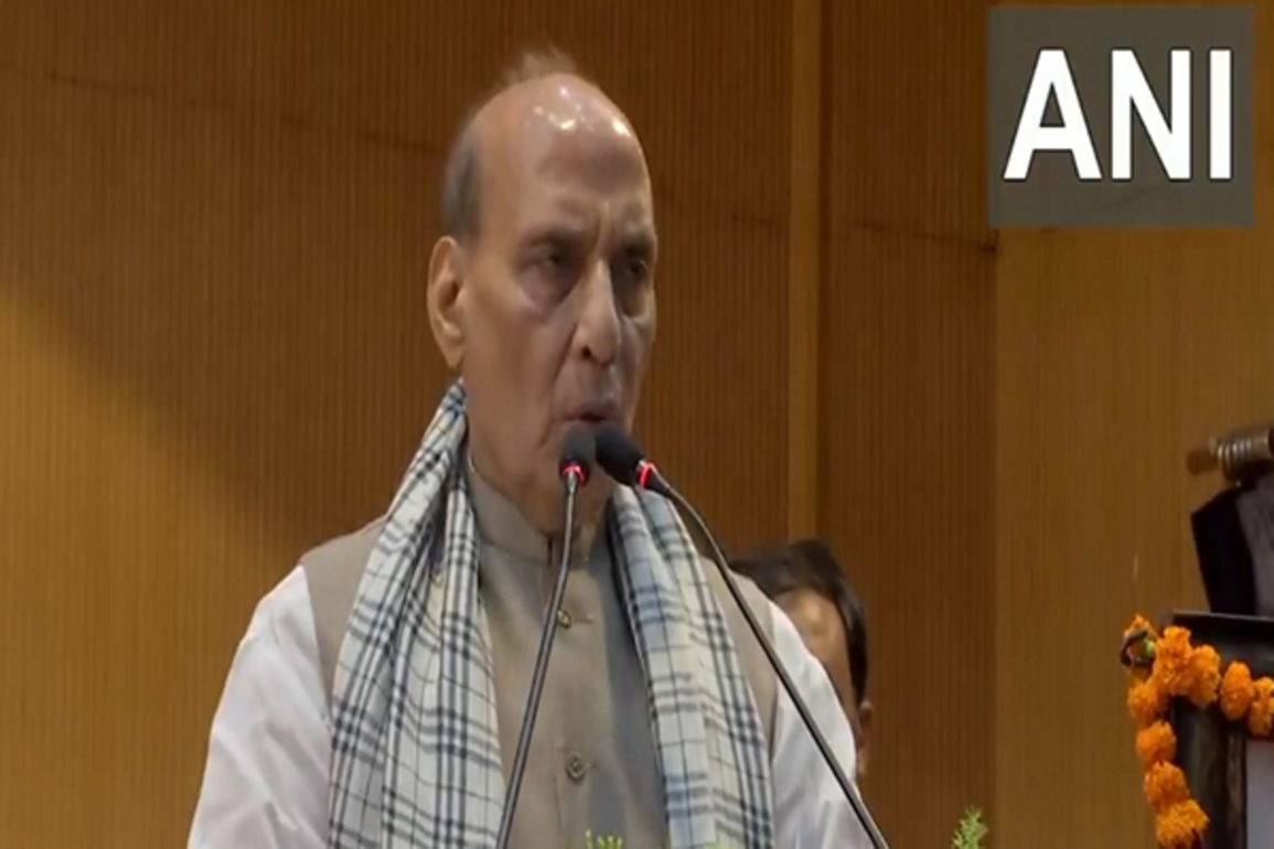 "Writing new story of development": Rajnath Singh hails CM Yogi Adityanath for law and order in UP