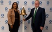 CFO Melissa North and MD Greg Durack ring the bell to herald Juno's new phase of life