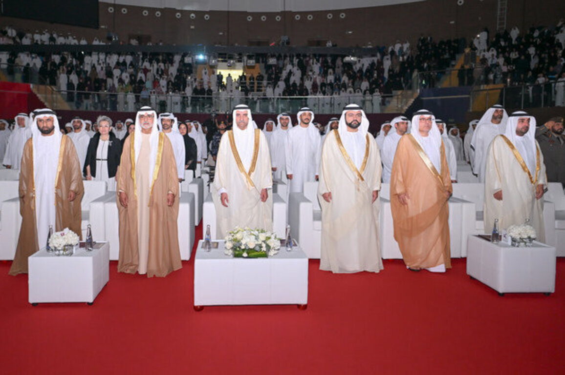 Hamad Al Sharqi attends graduation of 302 Fujairah University students