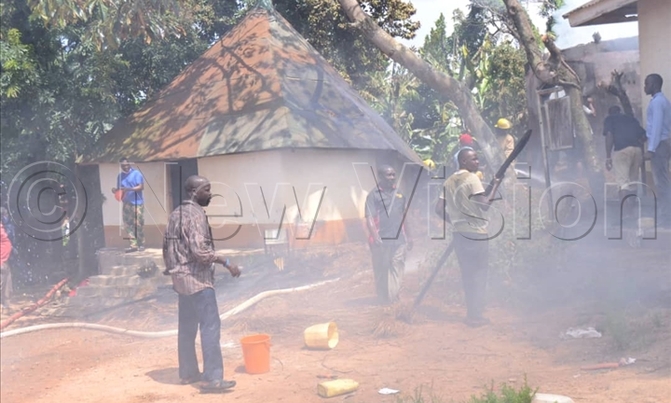 Fire at Kasubi Tombs structure snuffed out Fire at Kasubi Tombs structure snuffed out