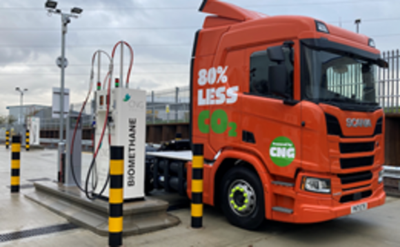 The Bellshill renewable biomethane refuelling station is the latest in CNG's refuelling network, which consists of seven operational sites and 14 in the pipeline. | Credit: CNG Fuels The Bellshill renewable biomethane refuelling station is the latest in CNG's refuelling network, which consists of seven operational sites and 14 in the pipeline. | Credit: CNG Fuels