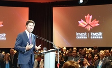 Canada's prime minister, Justin Trudeau addresses delegates at PDAC 2020