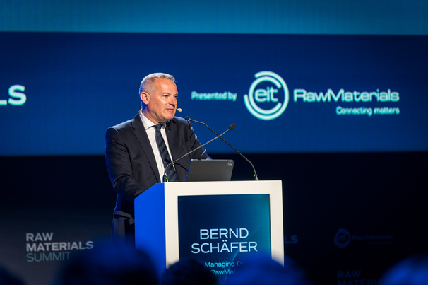 Bernd Schaefer, chief executive and managing director of EIT RawMaterials at the EIT RawMaterials Summit 2025 Opening Speech.