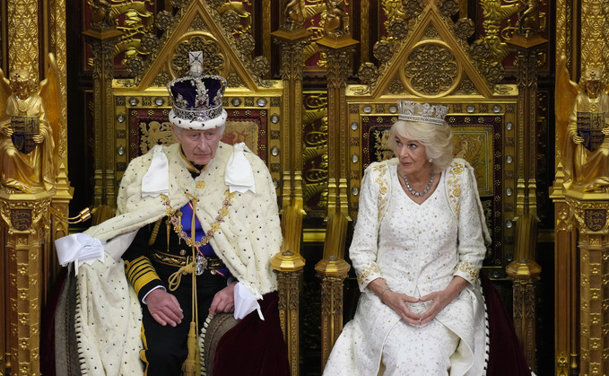 King Charles III at the State Opening of Parliament in which Labour set out its first 40 Bills