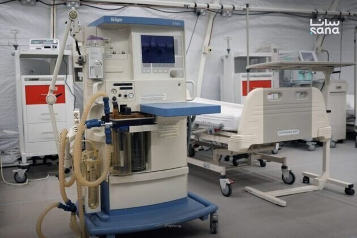 Al-Qusayr Field hospital in Homs receives new anesthesia machine
