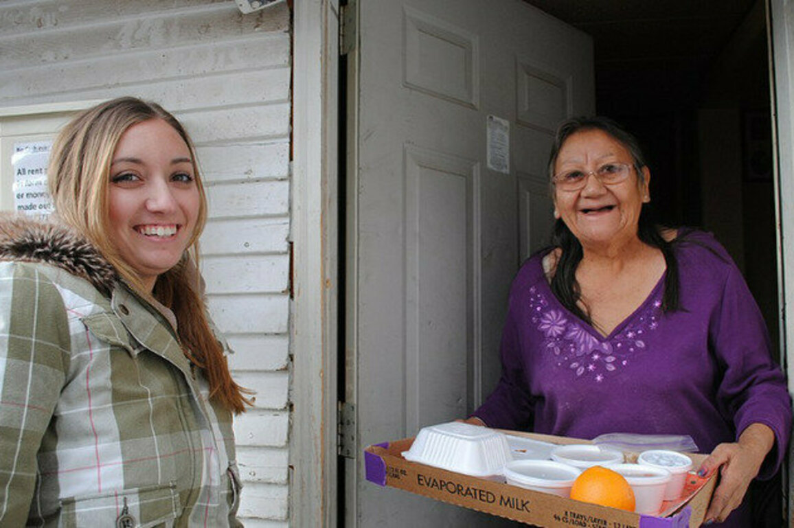 Meals on Wheels volunteers are helping citizens to cope with the social and personal crisis