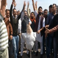 BJP, RSS and other Hindu organisations protest in Billawar over target killing of three people
