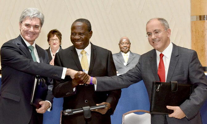 Museveni woos investors as German companies, Uganda sign pact Museveni woos investors as German companies, Uganda sign pact