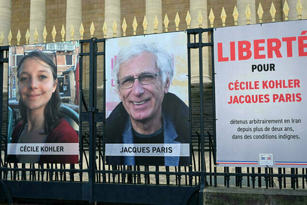 'No signs of hope': French couple mark three years in Iranian prison