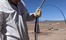 Sampling on the salt lake. Credit: Patagonia.