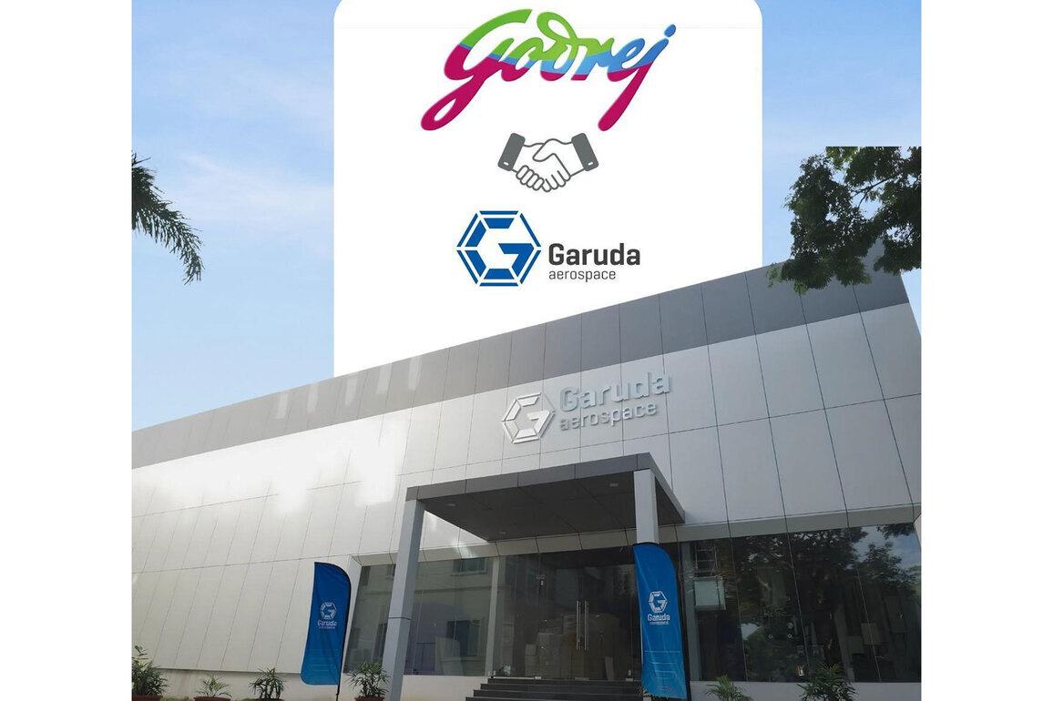 Garuda Aerospace collaborates with Godrej Group Companies Across India for industrial inspection