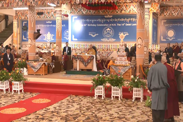 Dalai Lama attends prayers at Dharamshala ahead of 90th birthday
