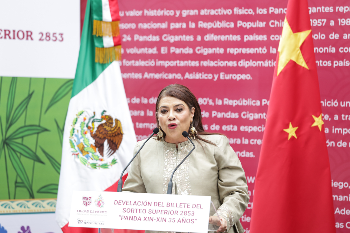 MEXICO-MEXICO CITY-GIANT PANDA-NATIONAL LOTTERY-LAUNCH