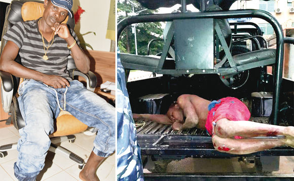 Sipapa nga bwe yalabise eggulo mu situdiyo ye Mutungo - Bbiina. Ku ddyo, Agambibwa okuba Sipapa ku kabangali ya poliisi gye buvuddeko. Sipapa nga bwe yalabise eggulo mu situdiyo ye Mutungo - Bbiina. Ku ddyo, Agambibwa okuba Sipapa ku kabangali ya poliisi gye buvuddeko.