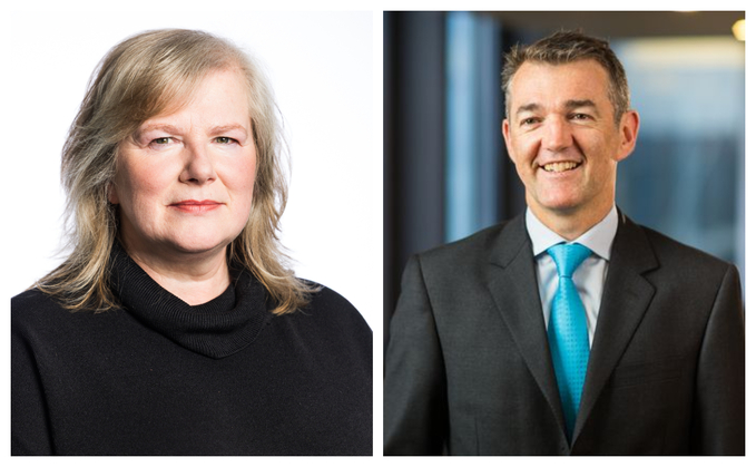 Susan Sinclair and Peter Fitzgerald