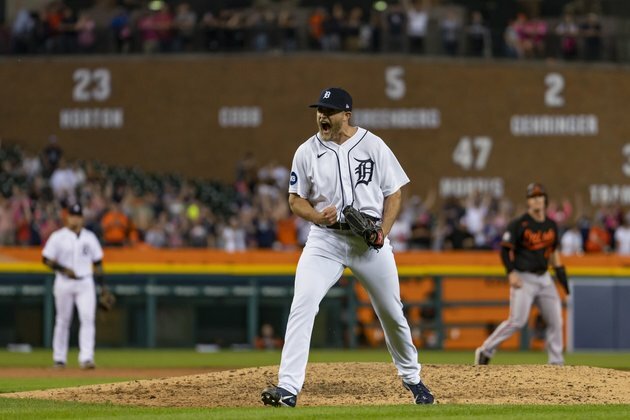 After great escape in opener, Tigers battle Orioles again