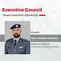 Executive Council issues resolution appointing Director-General of Abu Dhabi Civil Defence Authority