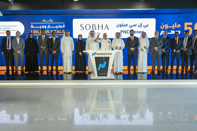 Sobha Realty rings Nasdaq Dubai Bell in support of '1'Billion Meals Endowment' campaign