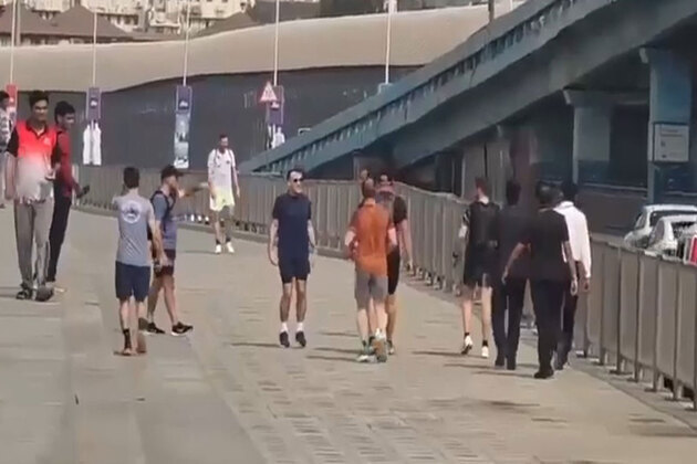 French President Macron sticks to fiteness routine, takes morning jog in Mumbai