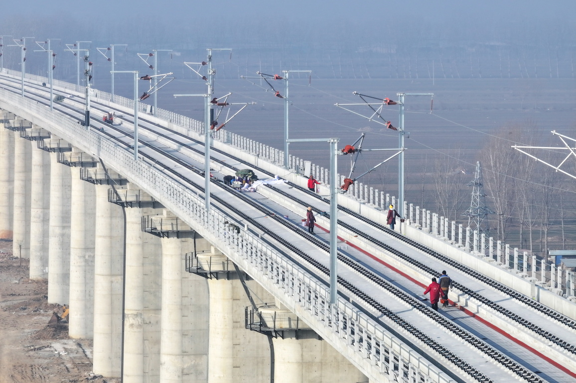 CHINA-HEBEI-XIONG'AN-XINZHOU HIGH-SPEED RAILWAY-CONSTRUCTION (CN)