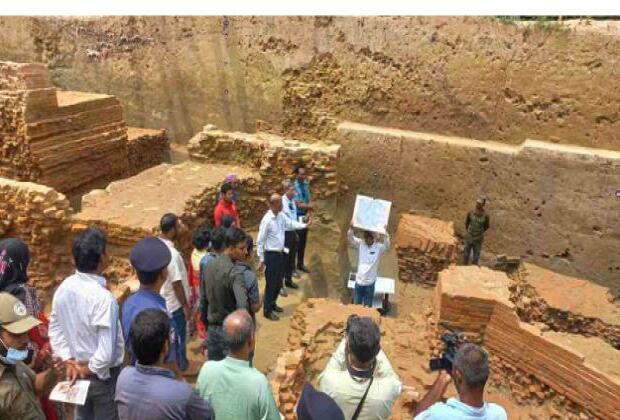 Six-month excavation unearthed fifth octagonal stupa in 9 years