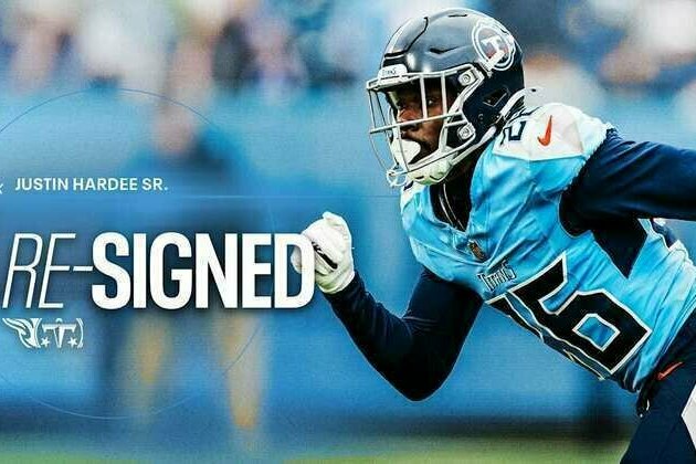 Titans Have Signed DB Justin Hardee to a New Contract