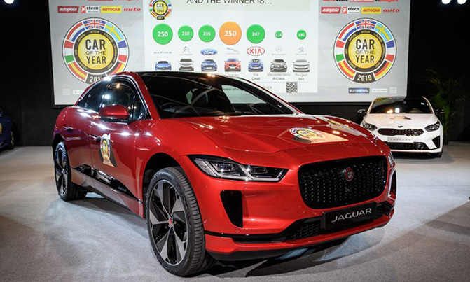 Jaguar scoops Europe's 'Car of the Year' gong with I-Pace model Jaguar scoops Europe's 'Car of the Year' gong with I-Pace model