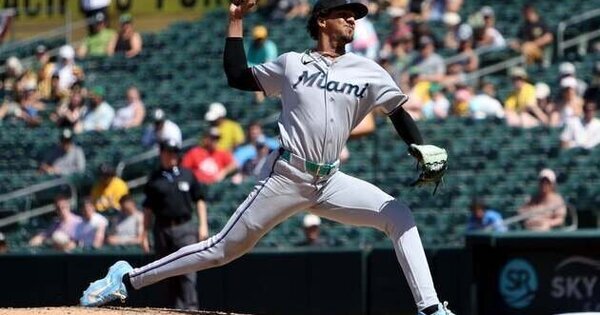 MLB roundup: Marlins ride Eury Perez's 7 perfect innings to wild win over A's