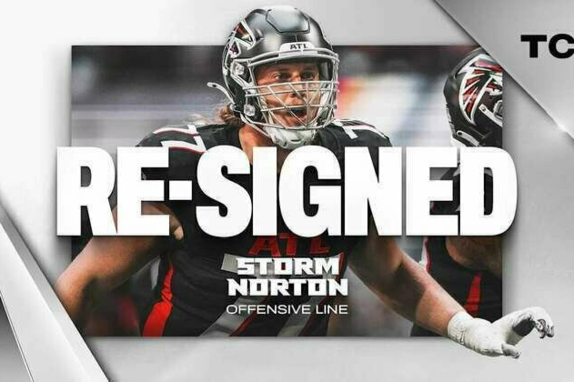 Falcons re-sign tackle Storm Norton