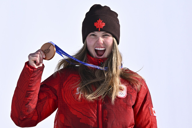(MICO2026)ITALY-LIVIGNO-OLYMPIC WINTER GAMES-FREESTYLE SKIING-WOMEN'S FREESKI SLOPESTYLE-AWARDING CEREMONY
