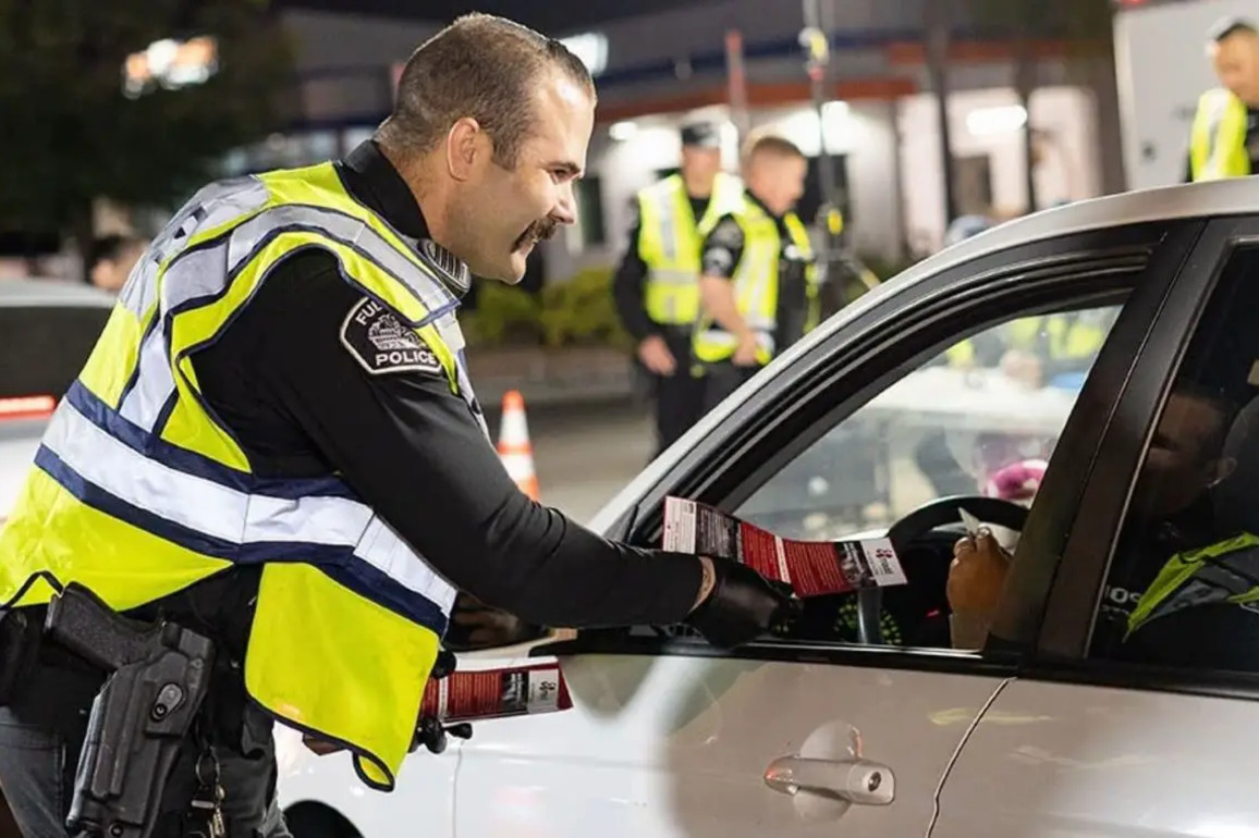 The Fullerton Police will conduct a DUI and Drivers License Checkpoint on April 25 - New Santa Ana