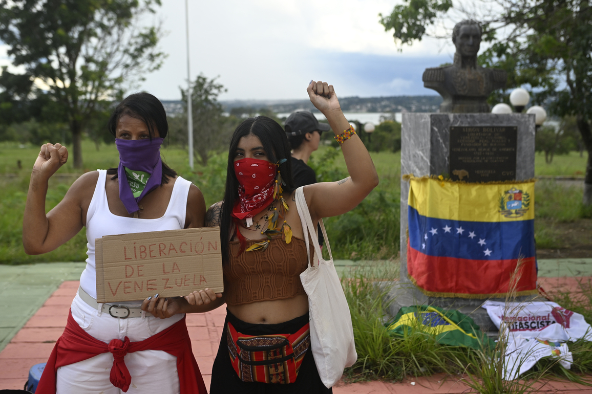 (SpotNews) BRAZIL-BRASILIA-U.S.-VENEZUELA-PROTEST