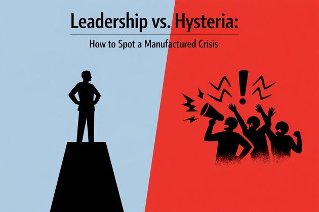 Leadership vs. Hysteria- How to Spot a Manufactured Crisis