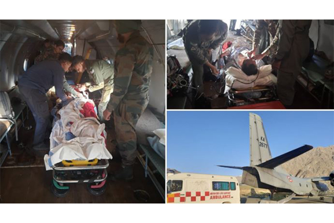 IAF aircraft airlifts critically 'ill' army personnel from Kargil