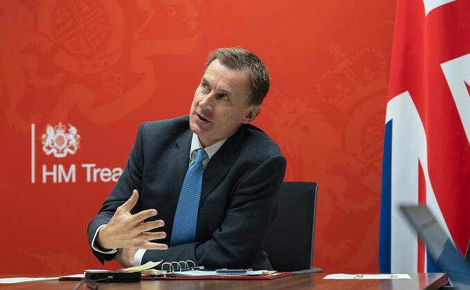 The Chancellor attends a virtual meeting with G7 finance ministers on 22 December. Credit: Simon Walker, Number 10 Downing Street