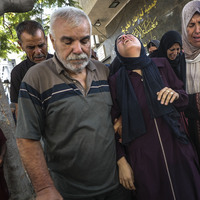 MIDEAST-GAZA CITY-ISRAEL-ATTACK-VICTIMS-MOURNING