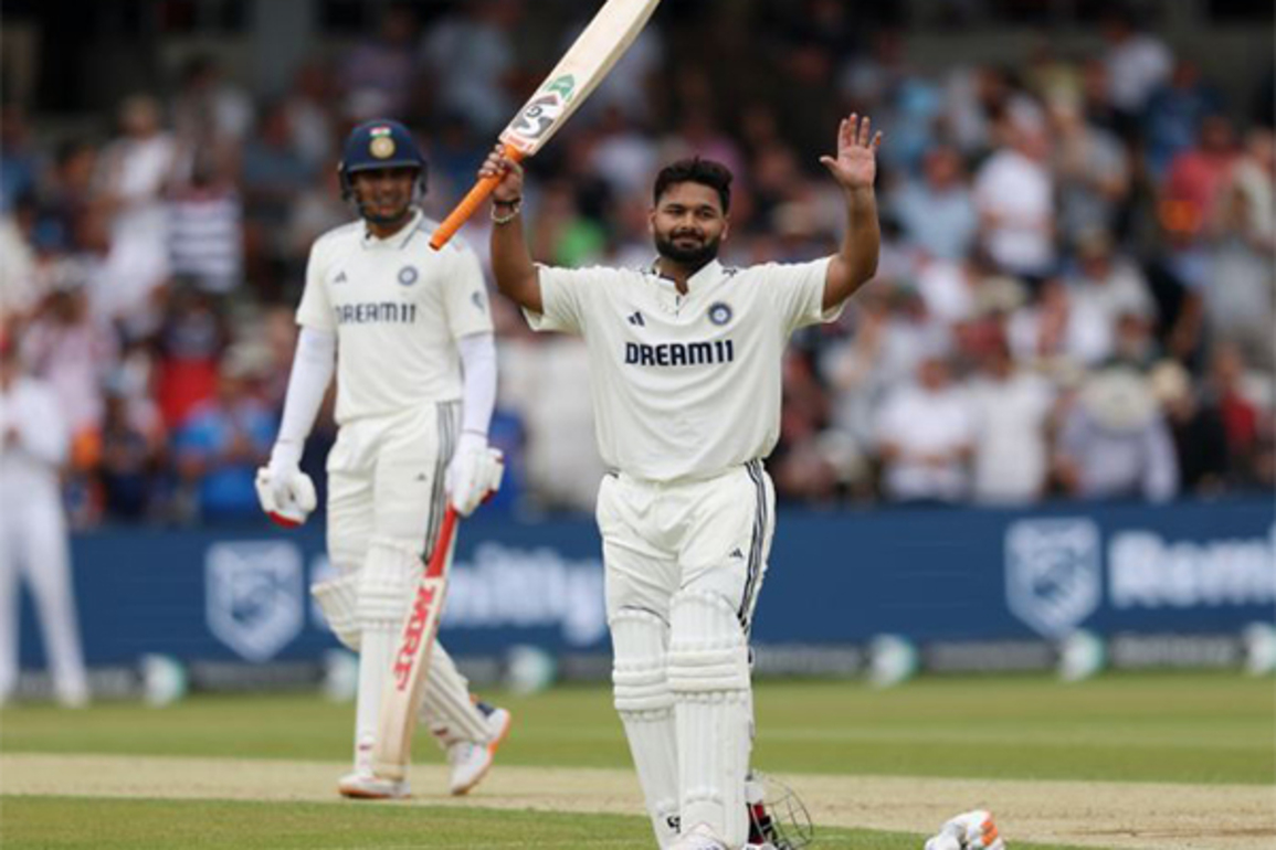 Rishabh Pant scores a record century, India on 454/7 at Lunch against England