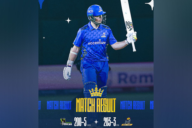 Major League Cricket: Monak's knock helped MI New York beat Seattle Orcas