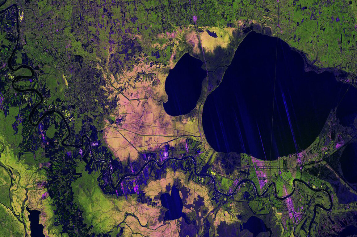 NASA-ISRO Radar Mission maps Mississippi Delta with cloud-piercing precision